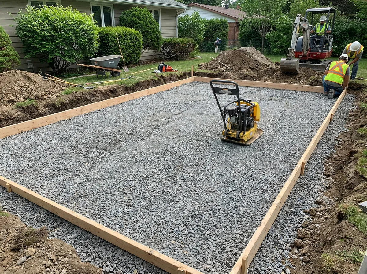 Sierbeton oprit met motief en kleurnuance